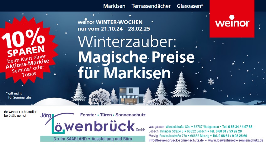 Weinor Winteraktion